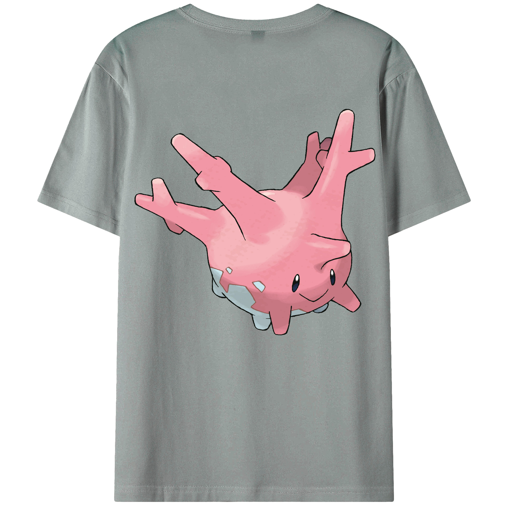 （画像用） ポケットモンスター Pokémon 綿100％ メンズ半袖Tシャツ（バックプリント） 通気性